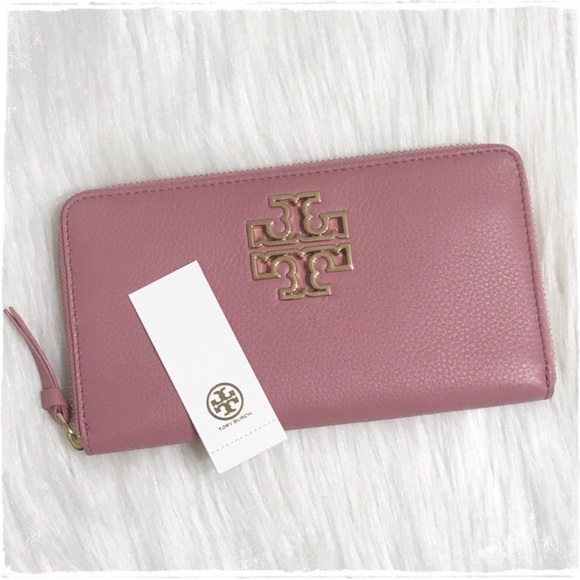 Tory Burch Handbags - NWT! Tory Burch Britten Zip Wallet Pink Magnolia